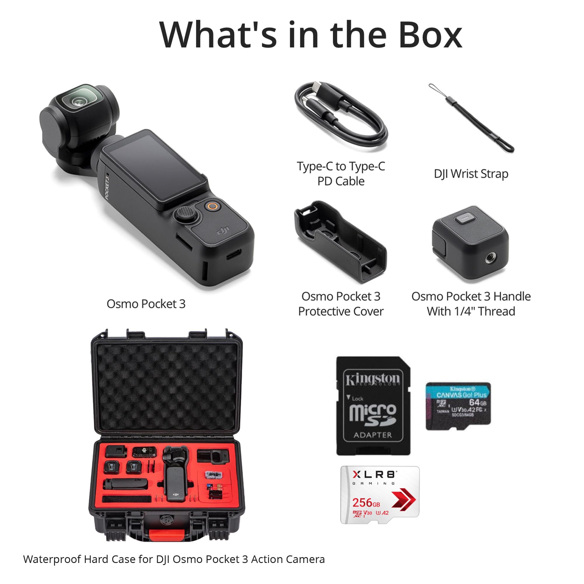 Amazon.com : DJI Osmo Pocket 3 Bundle | 4K 120fps 2-Inch Rotatable